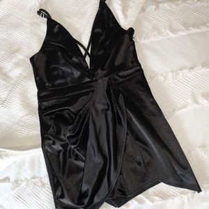 Black Silk Romper